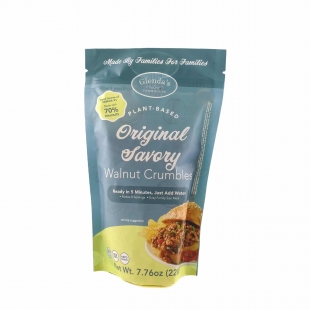 Original savory walnut crumbles front side of package